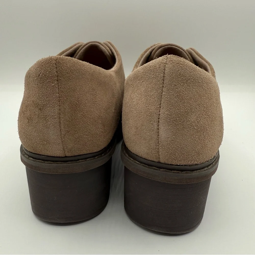 Clarks Airabell Sky Suede Slip On Loafers Pebble Taupe 9W Wide